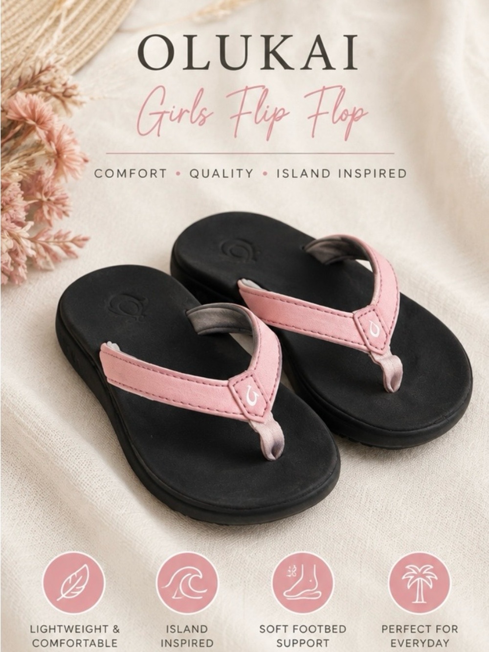 OluKai Girls Flip Flop
